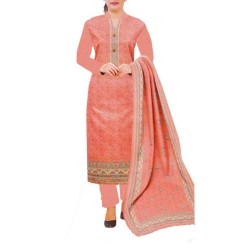 Pashmina Unstitched Kurta Set With Shawl Pashmina Unstitched Kurta Set With Shawl