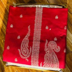 Woolen Unstitched Kurta Set With Shawl Woolen Unstitched Kurta Set With Shawl