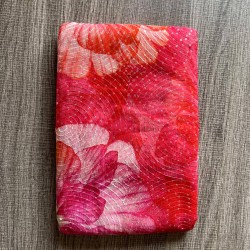 Floral Printed French Chiffon Saree