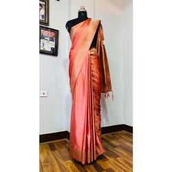 Satin Silk Handloom Weaving Saree