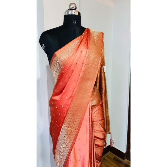 Satin Silk Handloom Weaving Saree