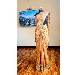 Champange Gold  Candy Silk Saree