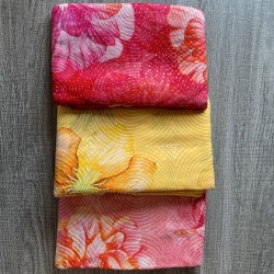 Floral Printed French Chiffon Saree Floral Printed French Chiffon Saree
