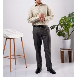 Oxemberg Light Khaki Formal Slim Fit Shirt Oxemberg Light Khaki Formal Slim Fit Shirt