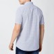 Peter England Blue Printed Half Sleeves Casual Shirt
