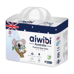 Aiwibi Australian Premium Diapers Baby Pants- Medium 42 Pcs Aiwibi Australian Premium Diapers Baby Pants- Medium 42 Pcs