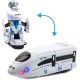 Train Warrior 2 In 1 Deformation Convertible Electric Robot Toy Train