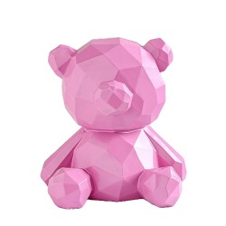 Geometric Teddy Bear Shaped Piggy Bank  Geometric Teddy Bear Shaped Piggy Bank