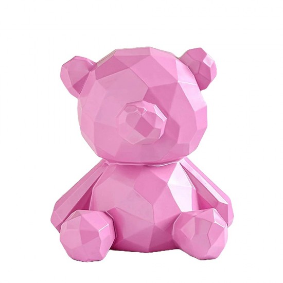 Geometric Teddy Bear Shaped Piggy Bank 