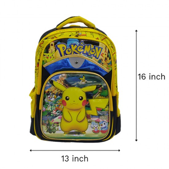 Pokemon Pikachu Printed  Kids's School Bag 