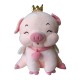 43cm Crowned  Angel Pig Soft Toy