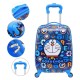 Doraemon Printed Pattern Non-Breakable & Extra Light Weight Kids Trolley Bag (16 Inch)