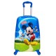 Micky Mouse Printed Pattern Non-Breakable & Extra Light Weight Kids Trolley Bag (16 Inch)