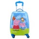 Peppa Pig Printed Pattern Non-Breakable & Extra Light Weight Kids Trolley Bag (16 Inch)