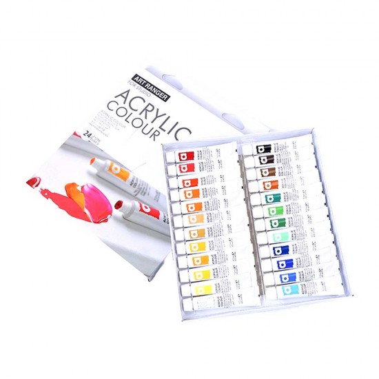 Art Ranger Acrylic Colour- Set (24 X 12ml)