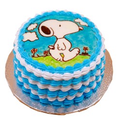 Snoopy Image Icing Cake- 2 lbs Snoopy Image Icing Cake- 2 lbs