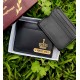 Personalized Leather Men's Wallet with Detachable Card Holder