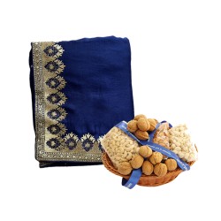 Silk Saree With dry fruits basket Silk Saree With dry fruits basket