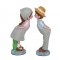 Cute Couple Kissing Couple Statue