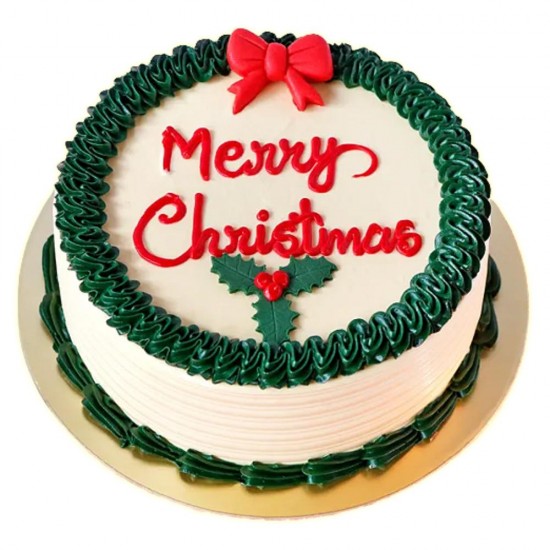 Merry Christmas Red Velvet Cake - 2 lbs