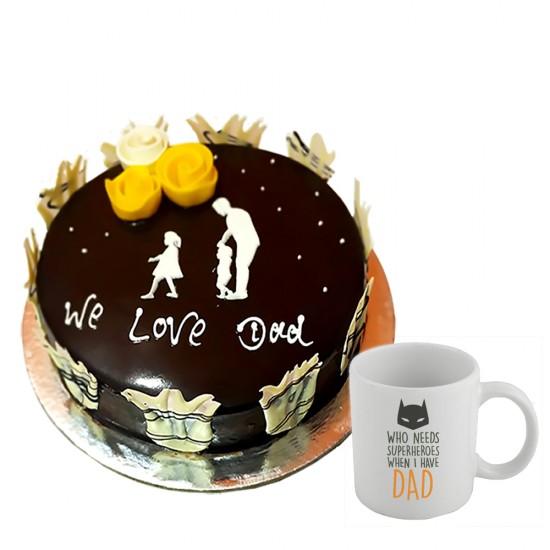 Chocolate cake -2 lbs with Mug