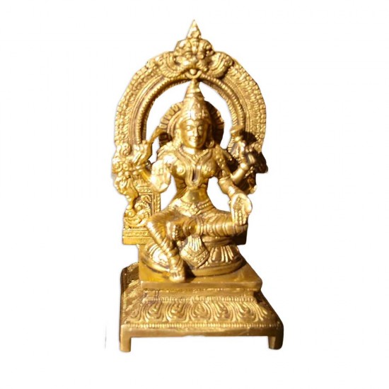 Brass Lord Lakshmi Statue - 1.5 kg