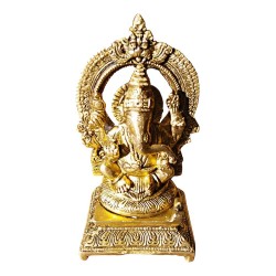 Brass Lord Ganesh Statue - 1.5 kg