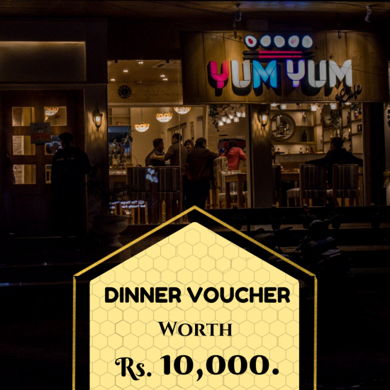 Gift Certificate by Yum Yum Cafe Worth Rs. 10,000