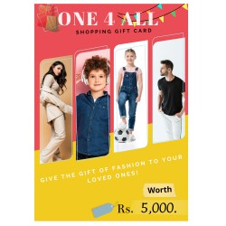 One 4 All Shopping Gift Voucher Rs. 5,000.