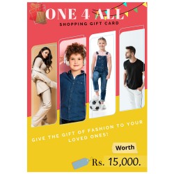 One 4 All Shopping Gift Voucher Rs. 15,000.