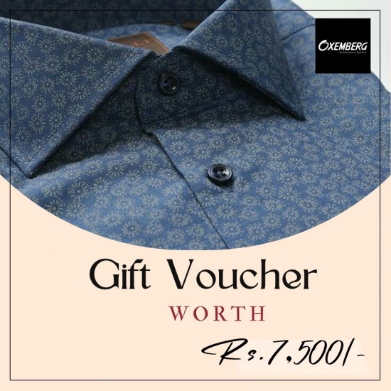 Oxemberg Shopping Gift Voucher Worth Rs.7,500