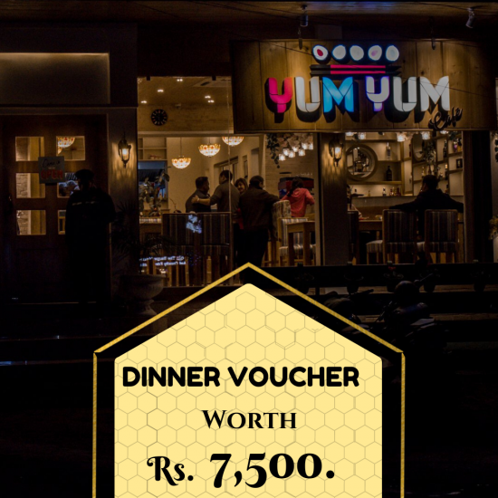Gift Certificate by Yum Yum Cafe Worth Rs. 7,500