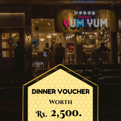 Gift Certificate by Yum Yum Cafe Worth Rs. 2,500
