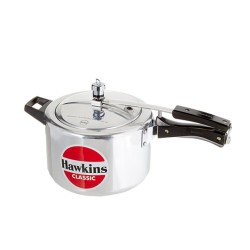 Hawkins Classic Silver Pressure Cooker 5 Litre Hawkins Classic Silver Pressure Cooker 5 Litre
