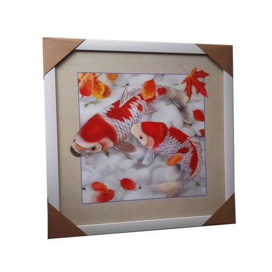 Koi Fishes Lenticular Frame