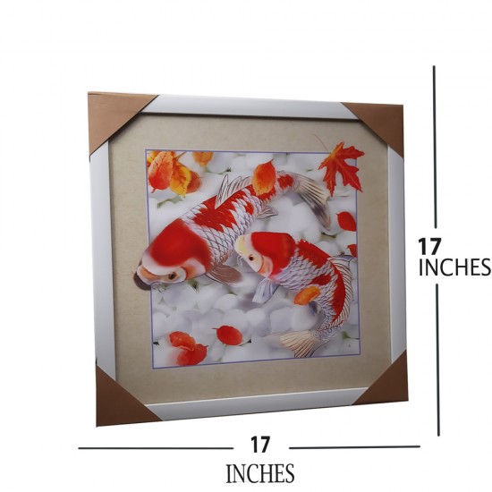 Koi Fishes Lenticular Frame