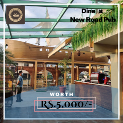 Dining Gift Certificate of Rs.5,000 by Skyship New Road Pub