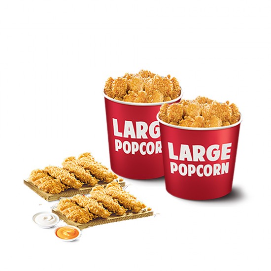 KFC Strips with Popcorn