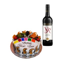 Bhaitika Special White Forest Cake with Red Wine